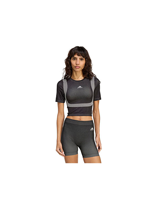 Adidas Seamless Tee Kadın Günlük Tişört JV7159 Siyah