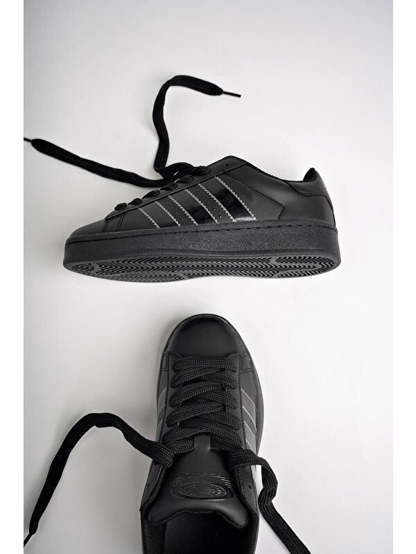 Kadın Ortopedik Günlük Bağcıklı Yürüyüş Koşu Sneaker Spor Ayakkabı - Görsel 3