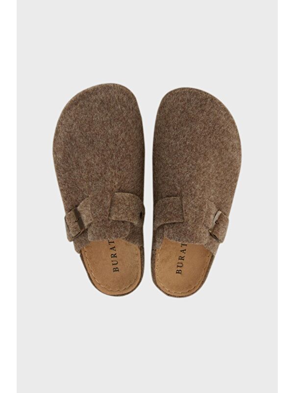 Kemerli Keçe Kışlık Ev Terlik 6711003 - Görsel 6