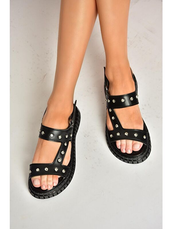 S6105766 Siyah Kadın Sandalet - Görsel 3