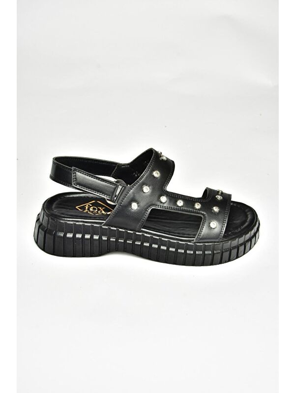 S6105766 Siyah Kadın Sandalet - Görsel 4