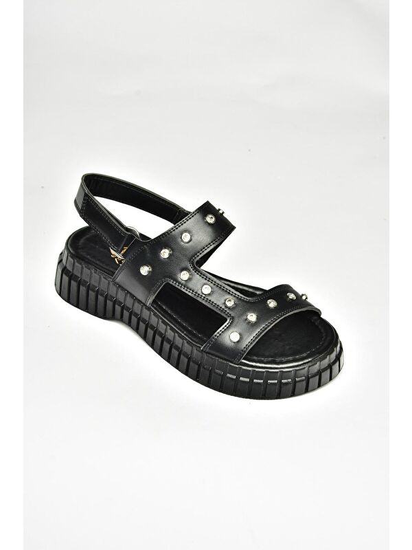 S6105766 Siyah Kadın Sandalet - Görsel 2