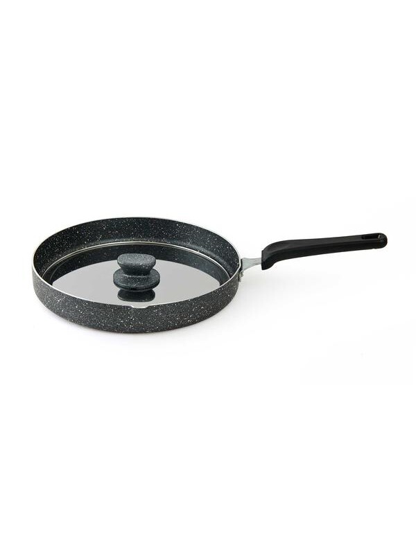 Polo Chef Cupra Kapaklı Granit Balık Tavası - Siyah - 30 cm