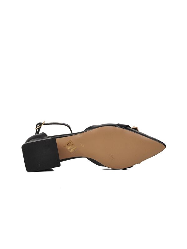 Siyah Kadın Taşlı Abiye Ayakkabı 326184 - Görsel 6