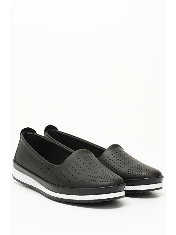 SİYAH Yuvarlak Burun Kadın Günlük Ayakkabı 42730 - Görsel 3