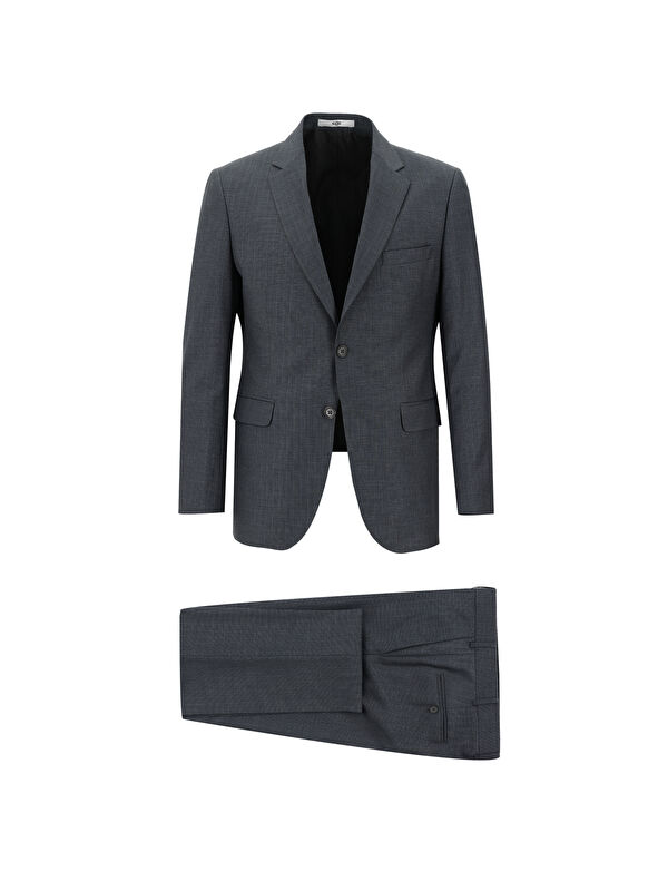 Kiğılı Slim Fit Dar Kesim Klasik Desenli Takım Elbise