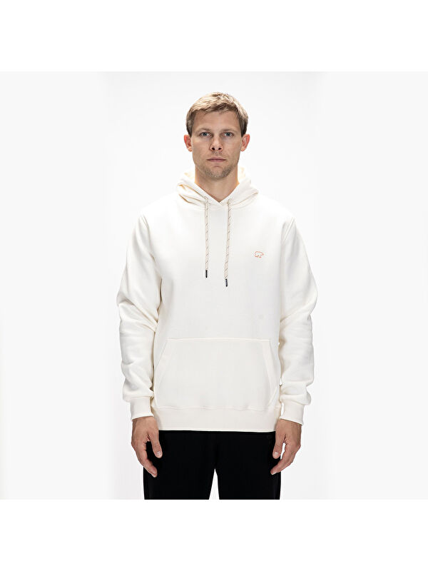 Bad Bear Sea Erkek Bej Kapüşonlu Sweatshirt