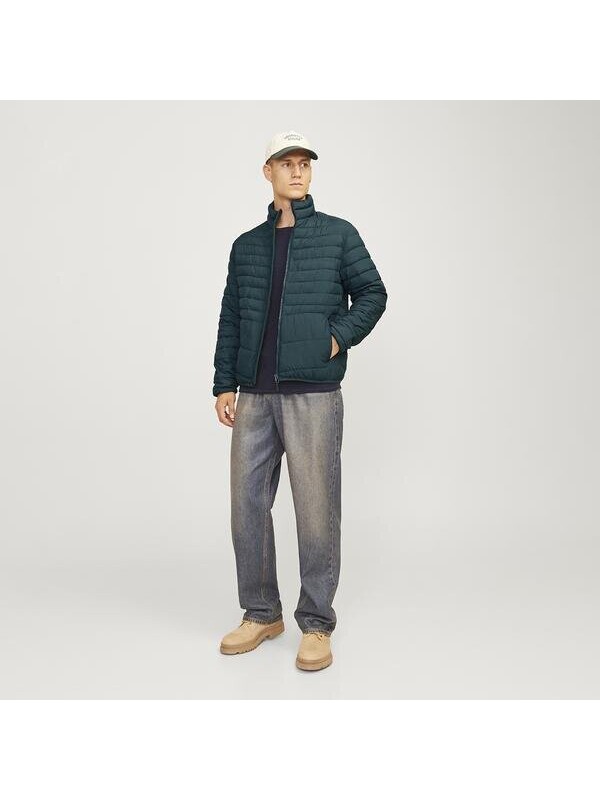 Jack & Jones Jack&Jones State Packable Puffer Colar Erkek Siyah Dik Yaka Mont