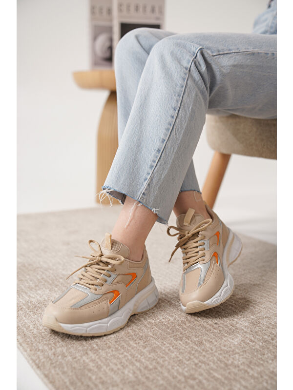 Sameto Günlük Ortopedik Kadın Sneaker Spor Ayakkabı - Görsel 4