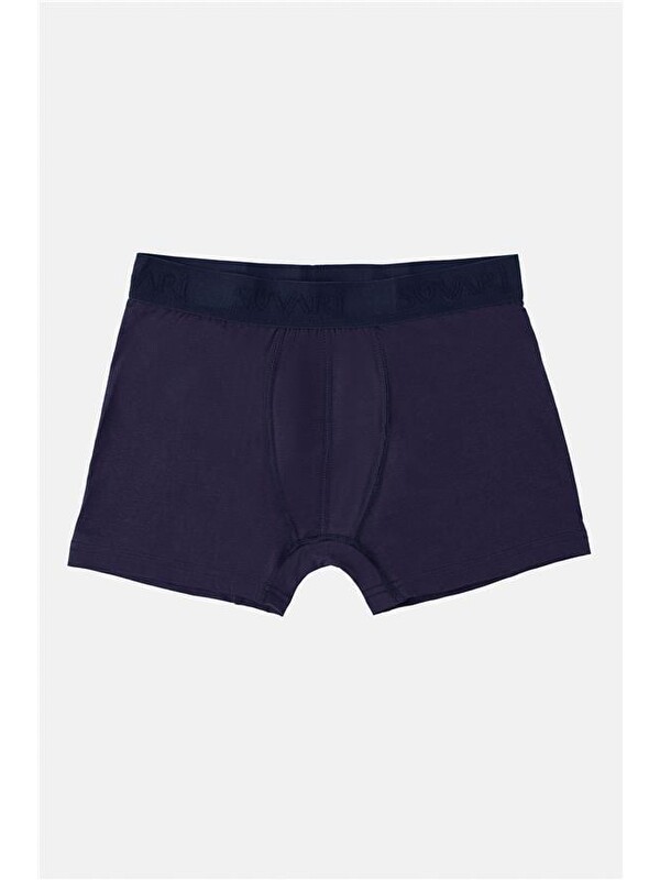 Süvari Lacivert Regular Düz Boxer