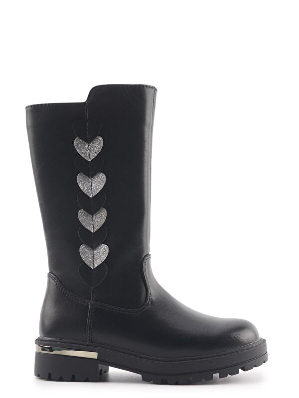 626206.P3PR Siyah Kız Çocuk Çizme - Görsel 3