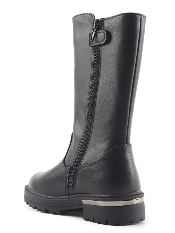 626206.P3PR Siyah Kız Çocuk Çizme - Görsel 4