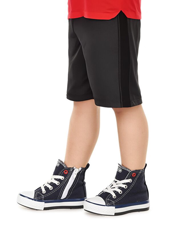 Tinna Bağcıklı Erkek Bebek Boğazlı Keten Spor Ayakkabı - Görsel 3