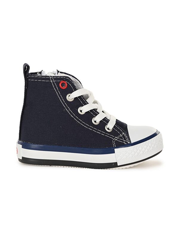 Tinna Bağcıklı Erkek Bebek Boğazlı Keten Spor Ayakkabı - Görsel 4