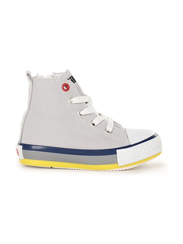 Tinna Bağcıklı Erkek Bebek Boğazlı Keten Spor Ayakkabı - Görsel 4