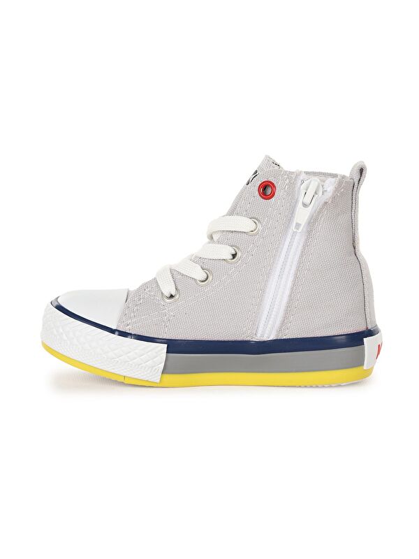 Tinna Bağcıklı Erkek Bebek Boğazlı Keten Spor Ayakkabı - Görsel 5