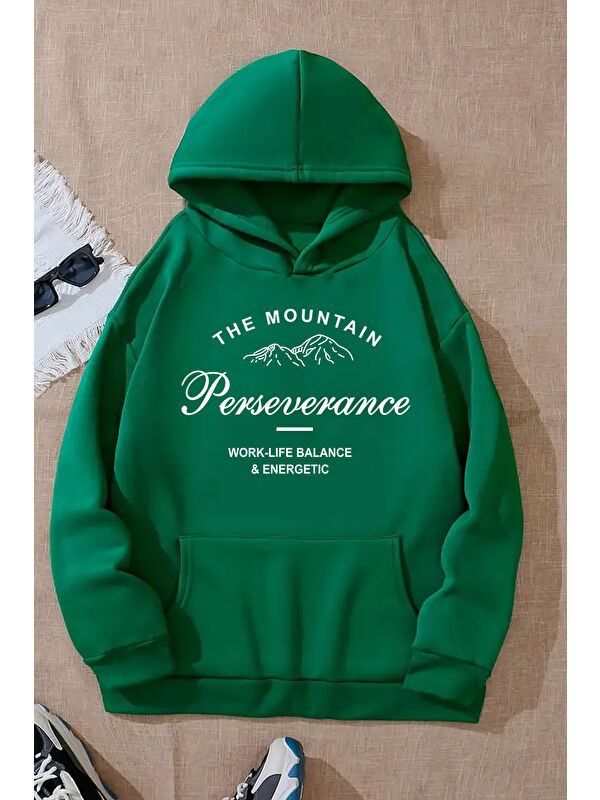 uyguntarz Perseverance Baskılı Oversize Sweatshirt