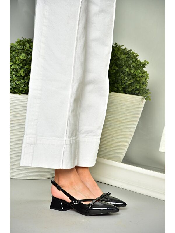 S8203932 Siyah Kadın Topuklu Ayakkabı - Görsel 6