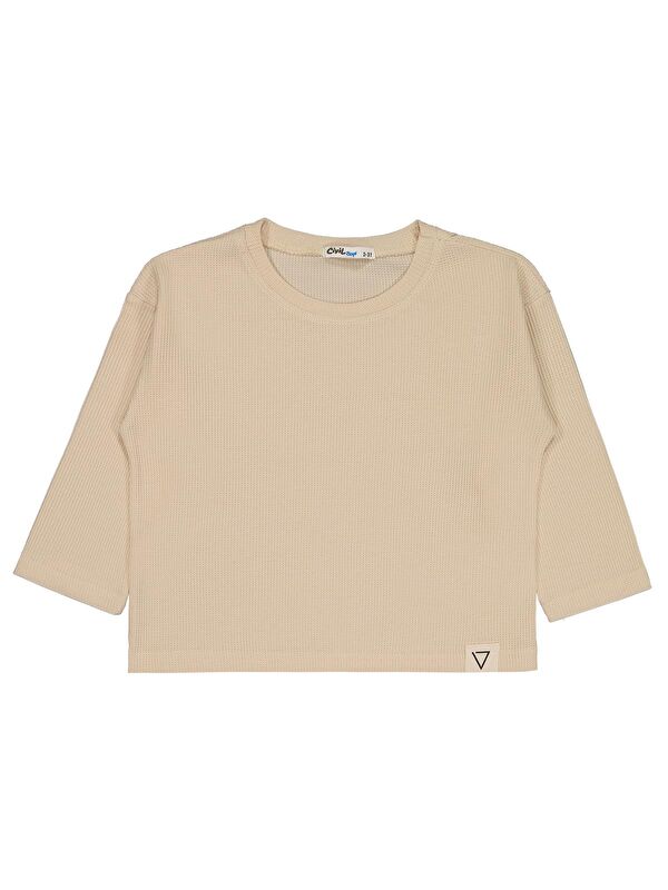 Civil Boys Basic 2-5 Yaş Sweatshirt - Fil Dişi 3-4 Yaş