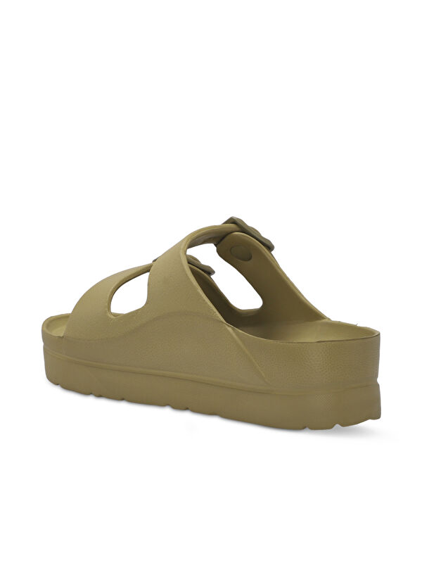 JAYNE Kadın Terlik Yeşil - Görsel 4