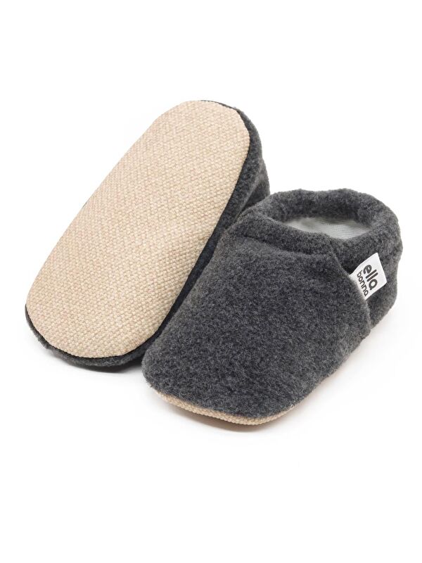 Polar Bebek Pandufu Ev Patiği, Kaydırmaz Taban, Organik Pamuk Astar Kreş Ayakkabısı - Görsel 3