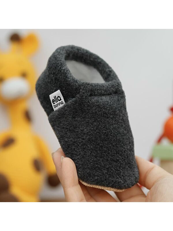 Polar Bebek Pandufu Ev Patiği, Kaydırmaz Taban, Organik Pamuk Astar Kreş Ayakkabısı - Görsel 6