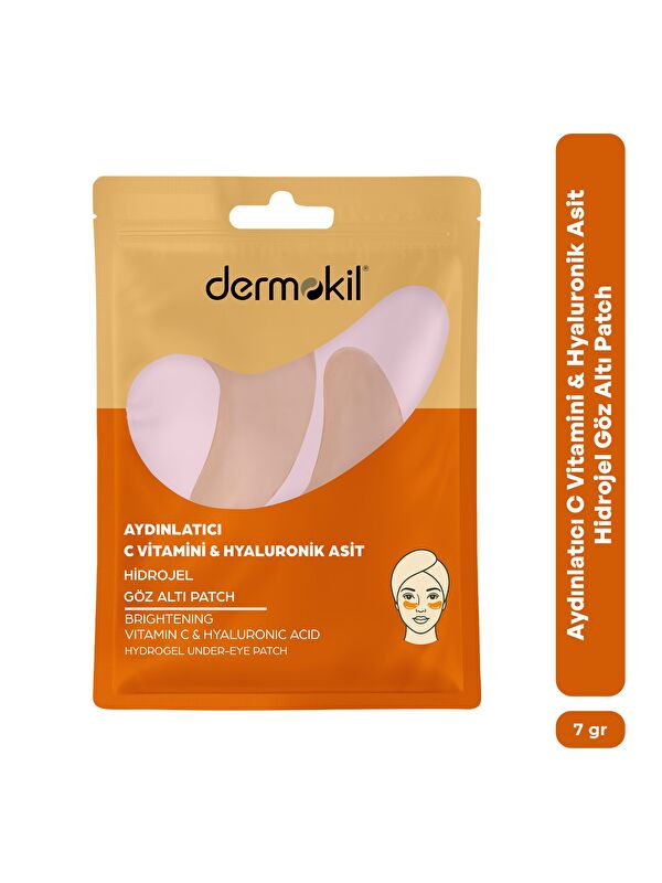 Dermokil Aydınlatıcı C Vitamini & Hayluronik Asit Hidrojel Patch Göz Altı Maskesi