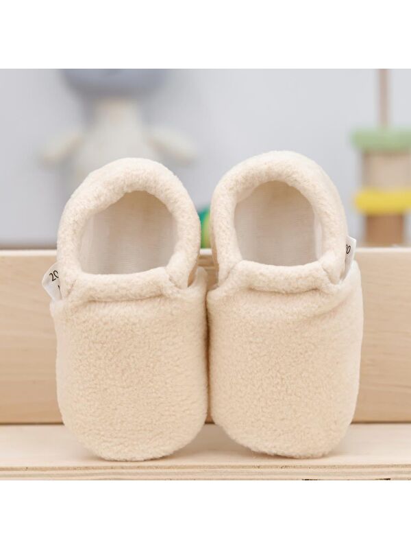 Polar Bebek Pandufu Ev Patiği, Kaydırmaz Taban, Organik Pamuk Astar Kreş Ayakkabısı - Görsel 5
