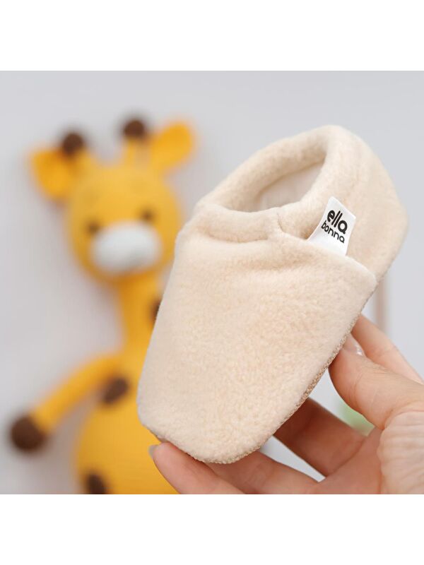 Polar Bebek Pandufu Ev Patiği, Kaydırmaz Taban, Organik Pamuk Astar Kreş Ayakkabısı - Görsel 6