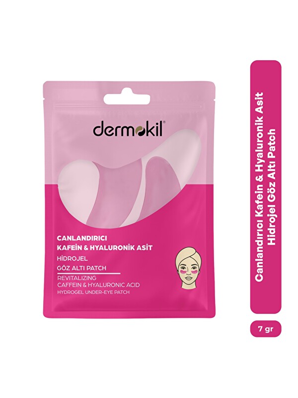Dermokil Canlandırıcı Kafein & Hyaluronik Asit Hidrojel Patch Göz Altı Maskesi