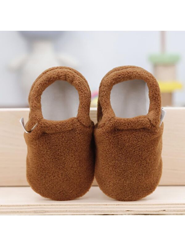 Polar Bebek Pandufu Ev Patiği, Kaydırmaz Taban, Organik Pamuk Astar Kreş Ayakkabısı - Görsel 5