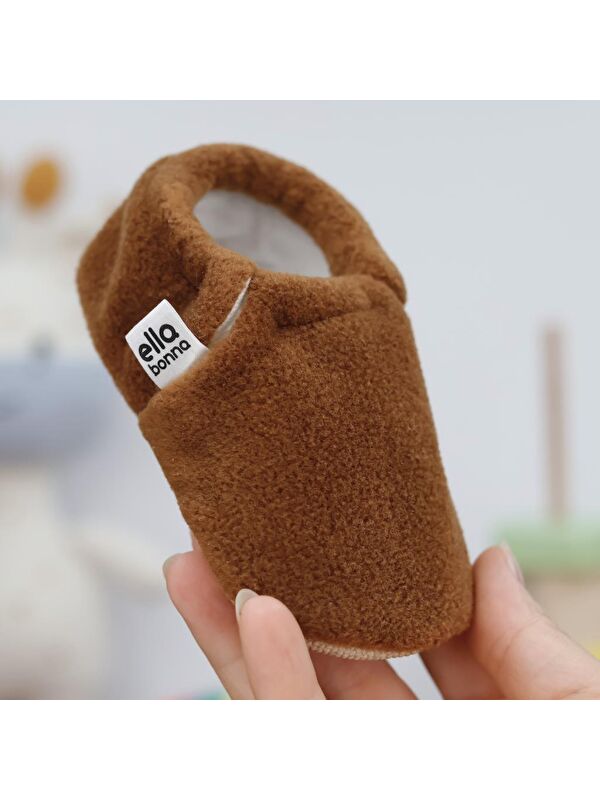 Polar Bebek Pandufu Ev Patiği, Kaydırmaz Taban, Organik Pamuk Astar Kreş Ayakkabısı - Görsel 6