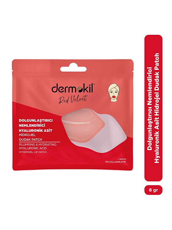 Dermokil Dolgunlaştırıcı Nemlendirici Hyaluronik Asit Hidrojel Patch Dudak Maskesi