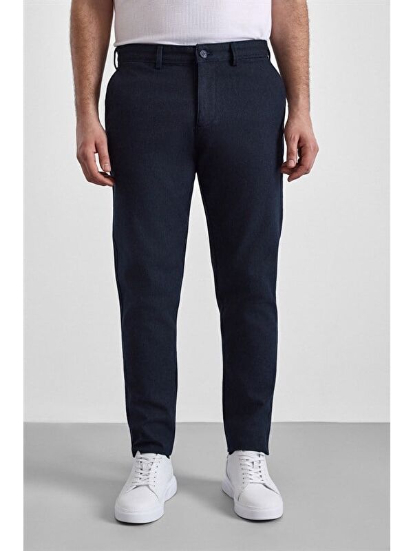 Süvari Lacivert Slim Casual Pantolon