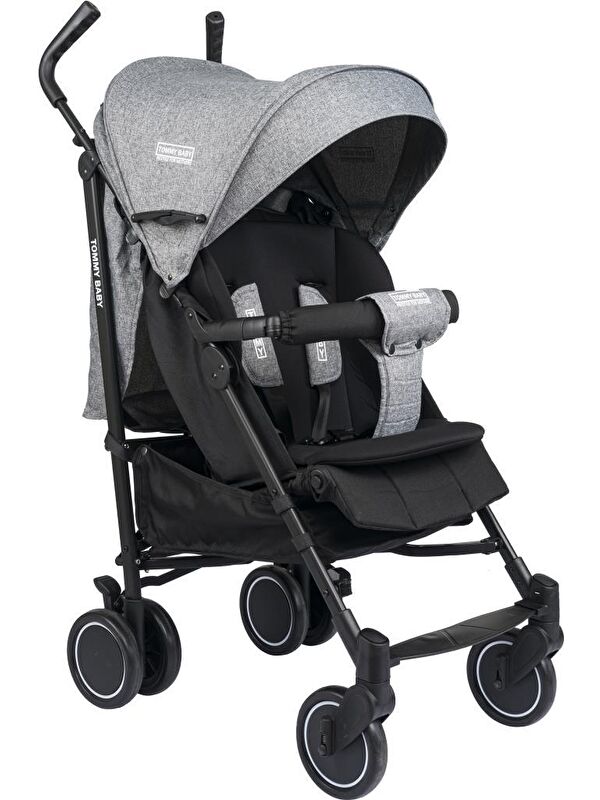 TOMMYBABY Luppo Black Tam Yatar Baston Bebek Arabası Puset