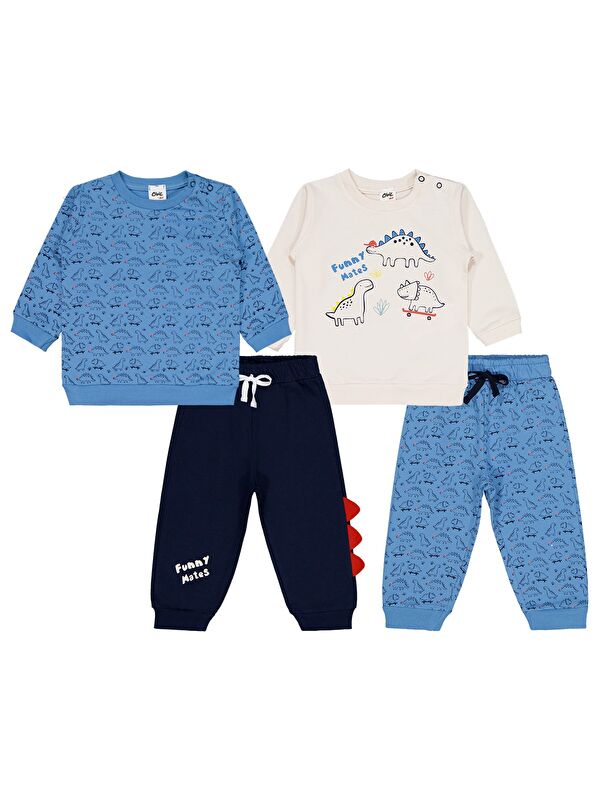 Civil Baby Dinozor Baskılı 2'li Set 6-18 Ay Takım - Standart