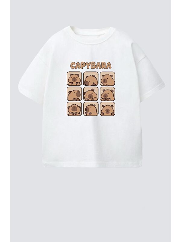 Monila Unisex Bisiklet Yaka Baskılı Tshirt