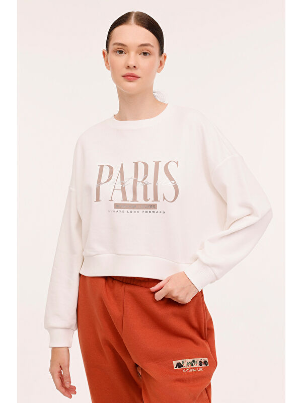 Kinetix WL MARLEY 16BT133 4PR Ekru Kadın Sweatshirt