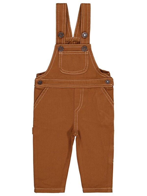 Civil Baby Arlo Overalls 6-18 Ay Salopet - Kahverengi 12-18 Ay