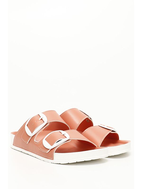 TURUNCU Tokalı Kadın Günlük Terlik 34046 - Görsel 3