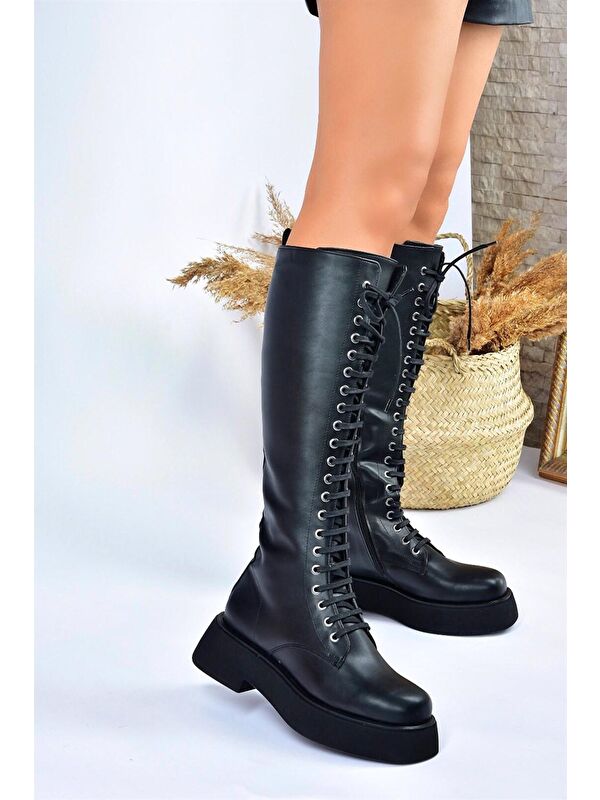 L6101309 Siyah Kadın Çizme - Görsel 4