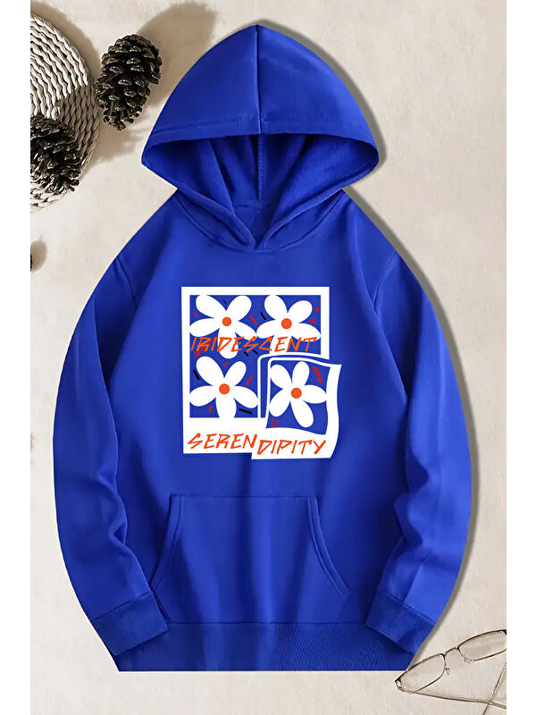 uyguntarz Iridescent Serendipity Baskılı Oversize Sweatshirt