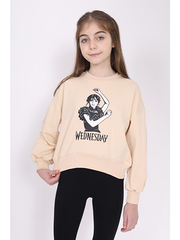 Toontoykids Kız Çocuk Baskılı Sweatshirt
