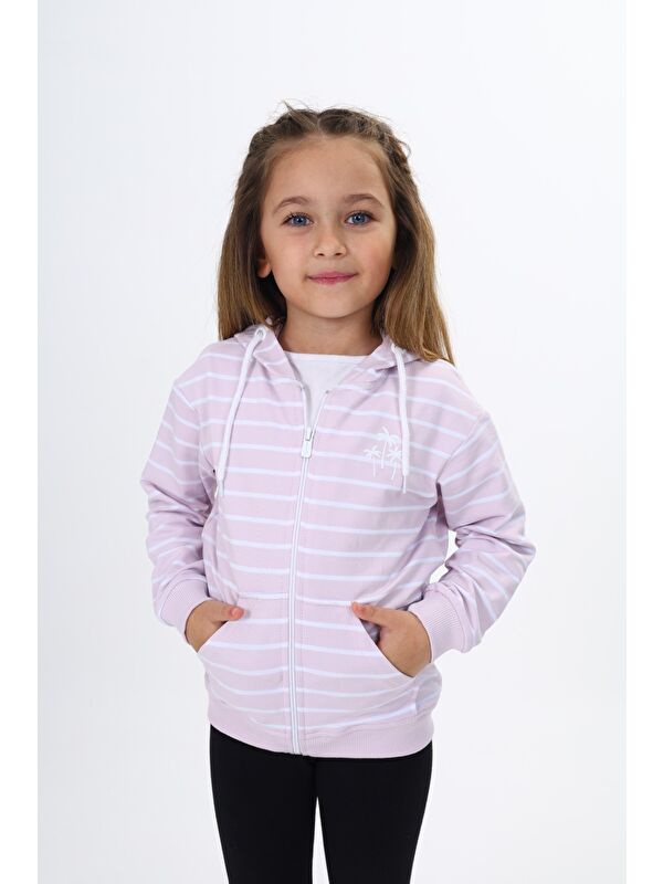 Toontoykids Kız Çocuk Baskılı Hırka