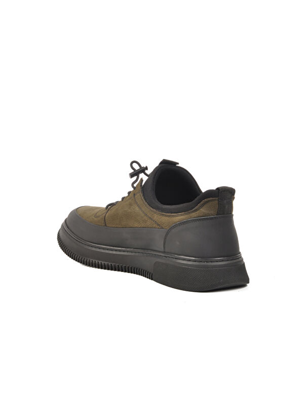 Siyah Haki Hakiki Deri Erkek Casual Ayakkabı 4K9824 M - Görsel 5