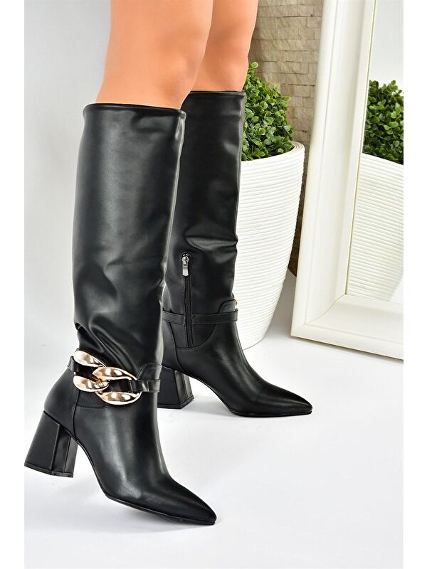 L5729510 Siyah Kadın Çizme - Görsel 4