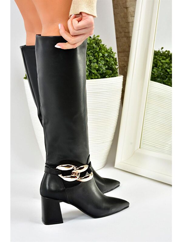 L5729510 Siyah Kadın Çizme - Görsel 5
