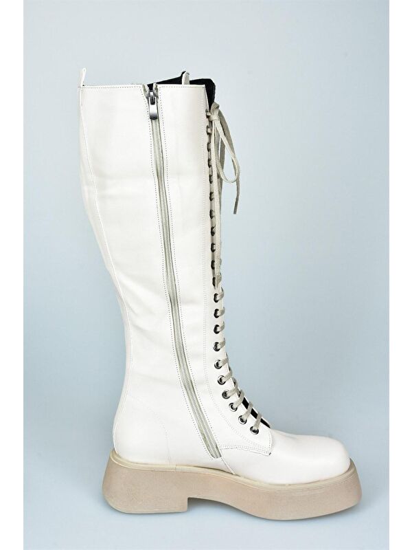 L6101309 Bej Kadın Çizme - Görsel 6