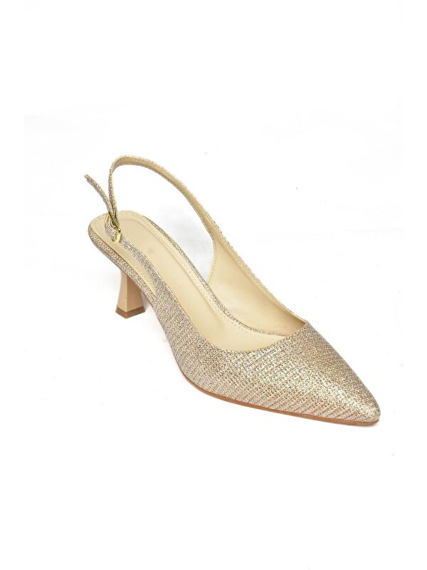 S5180817 Bronz Kadın Topuklu Ayakkabı - Görsel 3