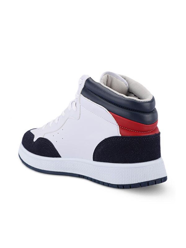 PACE Erkek Sneaker Ayakkabı Beyaz / Lacivert - Görsel 4